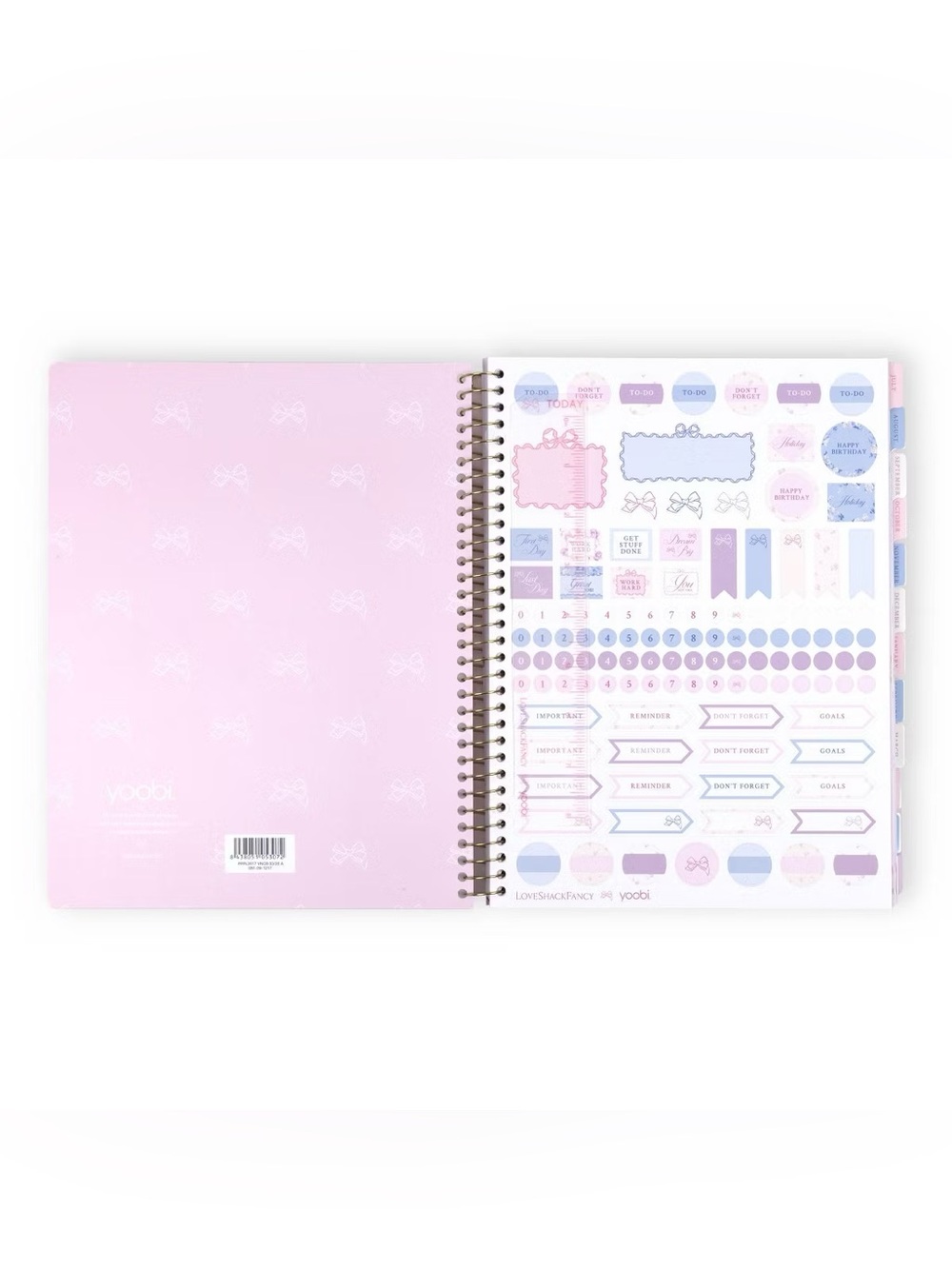🩷🎯 LoveShackFancy x Target - Ribbon Rosa Monthly and Weekly Teacher Planner - Picture 3 of 4